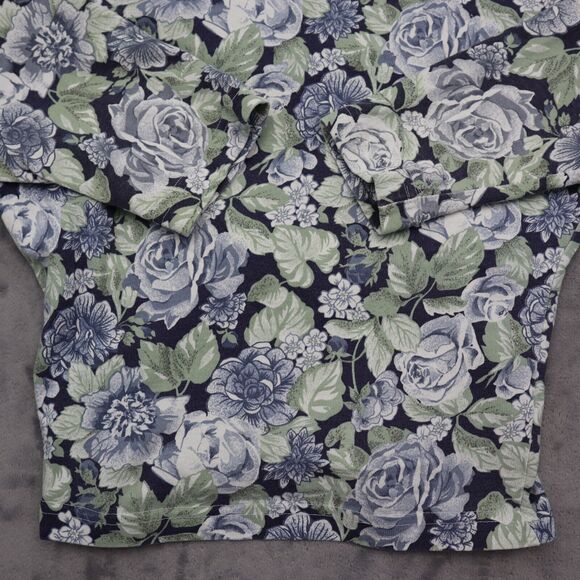 Best American Clothing Co Shirt Womens S Multicolor Floral Cropped Pullover - Picture 16 of 16